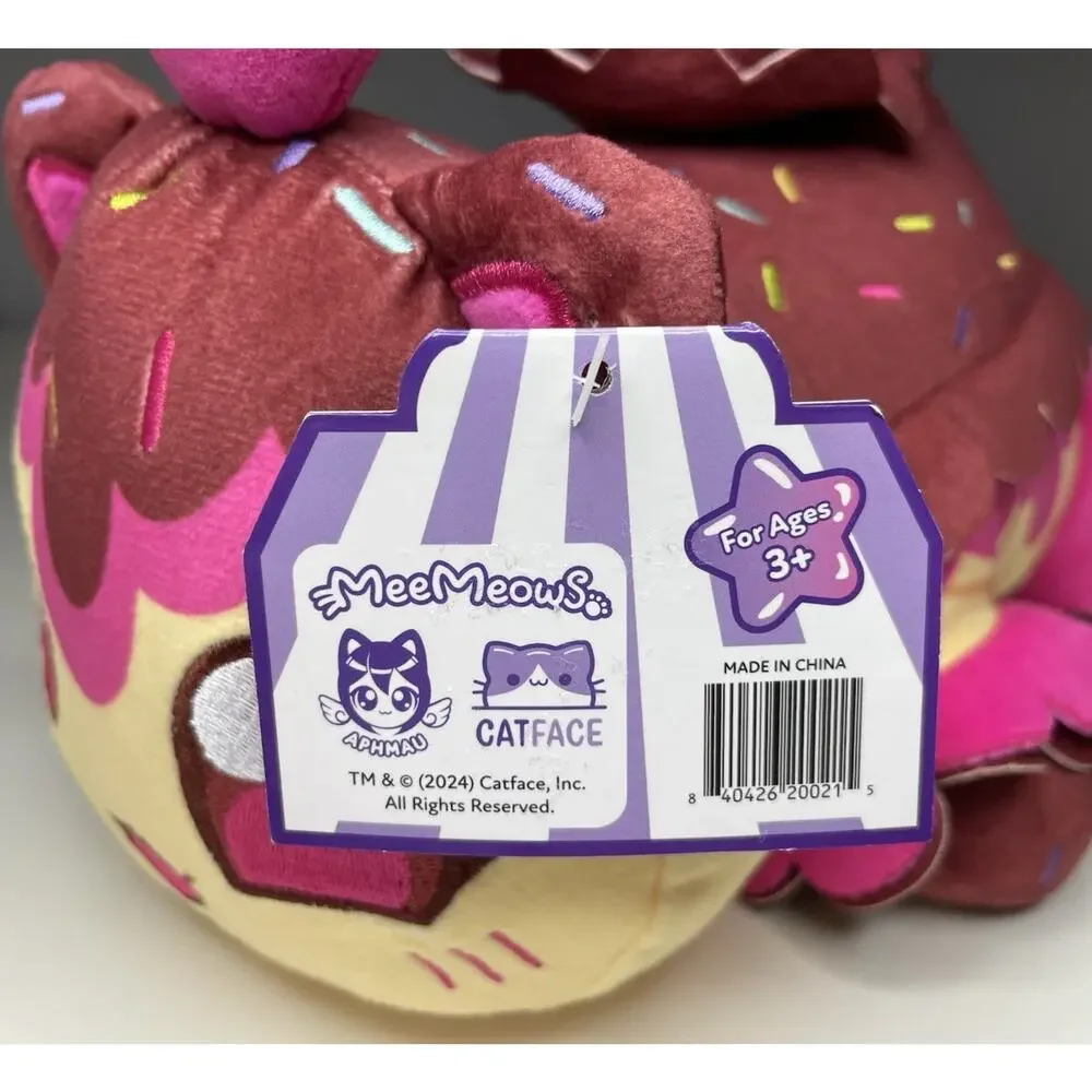 Aphmau MeeMeows Sundae Cat Vidcon Exclusive Plush 11” Carnival Treats - READ
